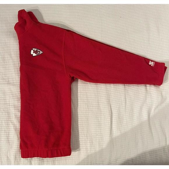 Starter Black Label Red Kansas City Chiefs 1/4in Zip Neck Jacket Adults Size XL - Picture 4 of 7